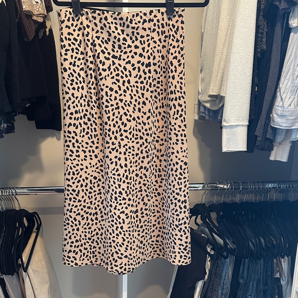 SANCTUARY Black and Tan Midi Skirt